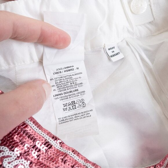 Dolce & Gabbana Skirt Floral Jacquard Sequin Waistband XS/S Girls 11/12 - Picture 12 of 16